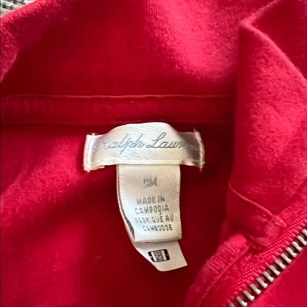 Ralph Lauren Kids Red Half-Zip‎ Sweatshirt